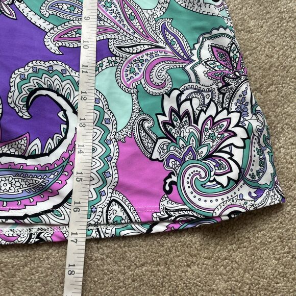 Jude Connally Purple and Teal Paisley Skort - Picture 6 of 8